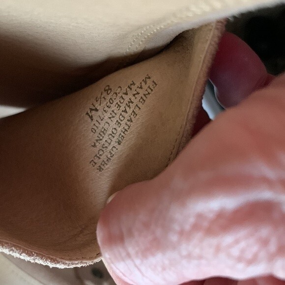 Splendid Tan Nubuck Suede Wedge Platform Mule Sandals Size 8.5M - Picture 9 of 9